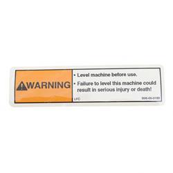 Picture of Decal-Warning-Level Mach...