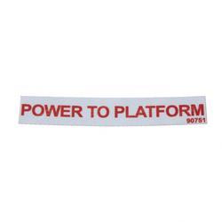 Picture of Decal - Power to Platform