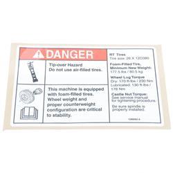 Picture of Decal,danger,tip, Gs69 Foam