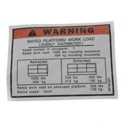 Picture of Decal - Rated Load