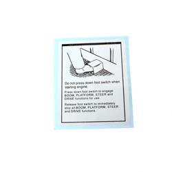 Picture of Decal Foot Switch Operation