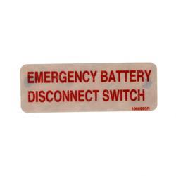 Picture of Decal - Emer Battery Disconnect