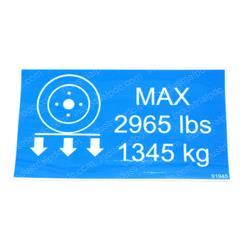 Picture of Decal - Wheel Load