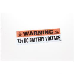 Picture of Decal - Warning 72v Dc
