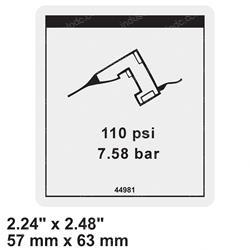 Picture of Decal - Air to Platform 110 Psi