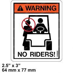 Picture of Decal - No Riders