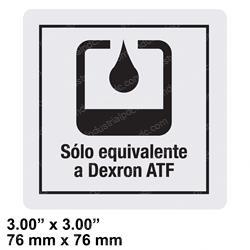Picture of Decal Use Dexron