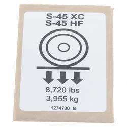 Picture of Decal, Label, Wheel Load S-45