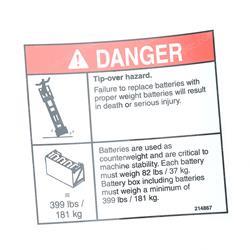 Picture of Decal-Batt.tray/Weight-Gs-4047