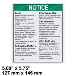Picture of Decal Notice Op Instr Ground