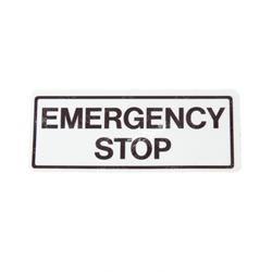 ew1dc47510 DECAL - EMERGENCY STOP