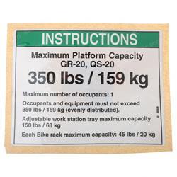 Picture of Decal-Notice Max Cap-350# Sp