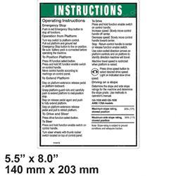 Picture of Decal - Notice Op Inst-Ansi