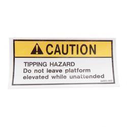 Picture of Decal - Caution Tipping Hazard
