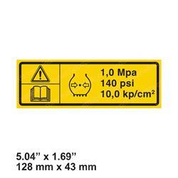 Picture of Decal - 140 Psi 10.0kp/Cm2