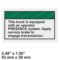 Picture of Decal - Engage Service Brake