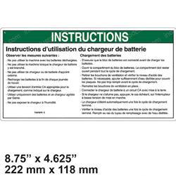 Picture of Decal Notice Charger Instruc
