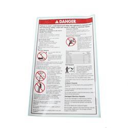 Picture of Decal Danger Gen Safe Tz34 50