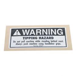 Picture of Decal Warning Tip.hazard Pull