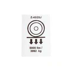 Picture of Decal Label Wheel Load Z4525j