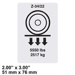 Picture of Decal Label Wheel Load Z34be