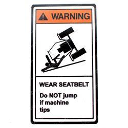 Picture of Warning Wear Seat Belt Decal