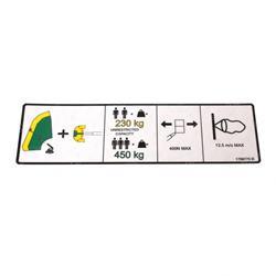 Picture of Decal 500lbs Capacity (plf)