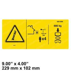 Picture of Decal Danger Maxcap Ce Gs5390