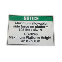 Picture of Decal Notice Side Frc 3246ansi