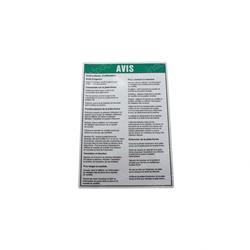 Picture of Decal Notice Oper Inst Pcp