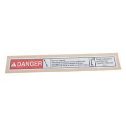 Picture of Decal Danger-Instal O.r. Laddr