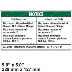 Picture of Decal Notice Side Frc 2046aus