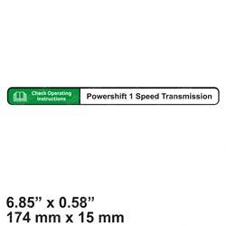 Picture of Decal - Ps 1 Speed Xmsn - Ps 1