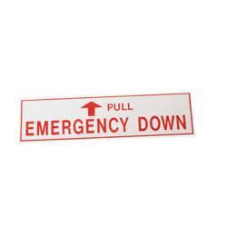 Picture of Decal - Emergency Down