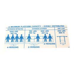 Picture of Decal - Capacity 1250lbs