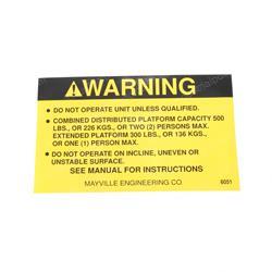 Picture of Decal - Operators 500-300#
