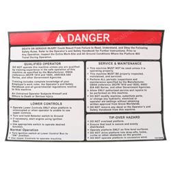 Picture of Decal - Danger - Lcb Hazard