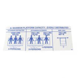 Picture of Decal - Capacity 1000lbs