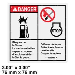 Picture of Decal - Danger Explosion (fr)