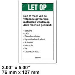 Picture of Decal - Notice Hazardous Matl