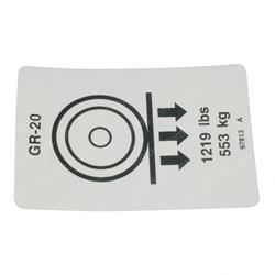 Picture of Decal - Wheel Load Gr20