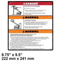 Picture of Decal - Warning/Danger Mtb