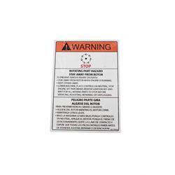 Picture of Warning Rotating Part Hazard