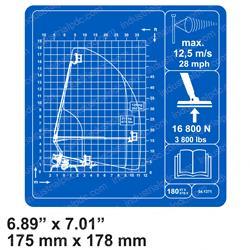 Picture of Decal - Max Wind Speed 12.5m/S