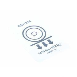 Picture of Decal, Label, Wheel Load,
