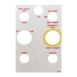Picture of Decal - Upper Controls 84es
