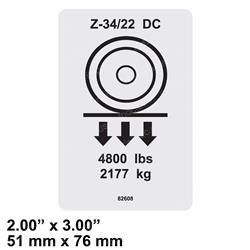 Picture of Decal Label Wheel Load Z34dc