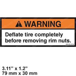 Picture of Decal - Warning