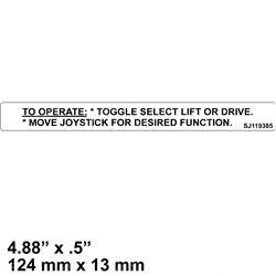 Picture of Decal - Operating Insrt 8841e