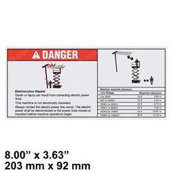 Picture of Decal,danger,elec Hazard,gs,